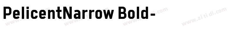 PelicentNarrow Bold字体转换